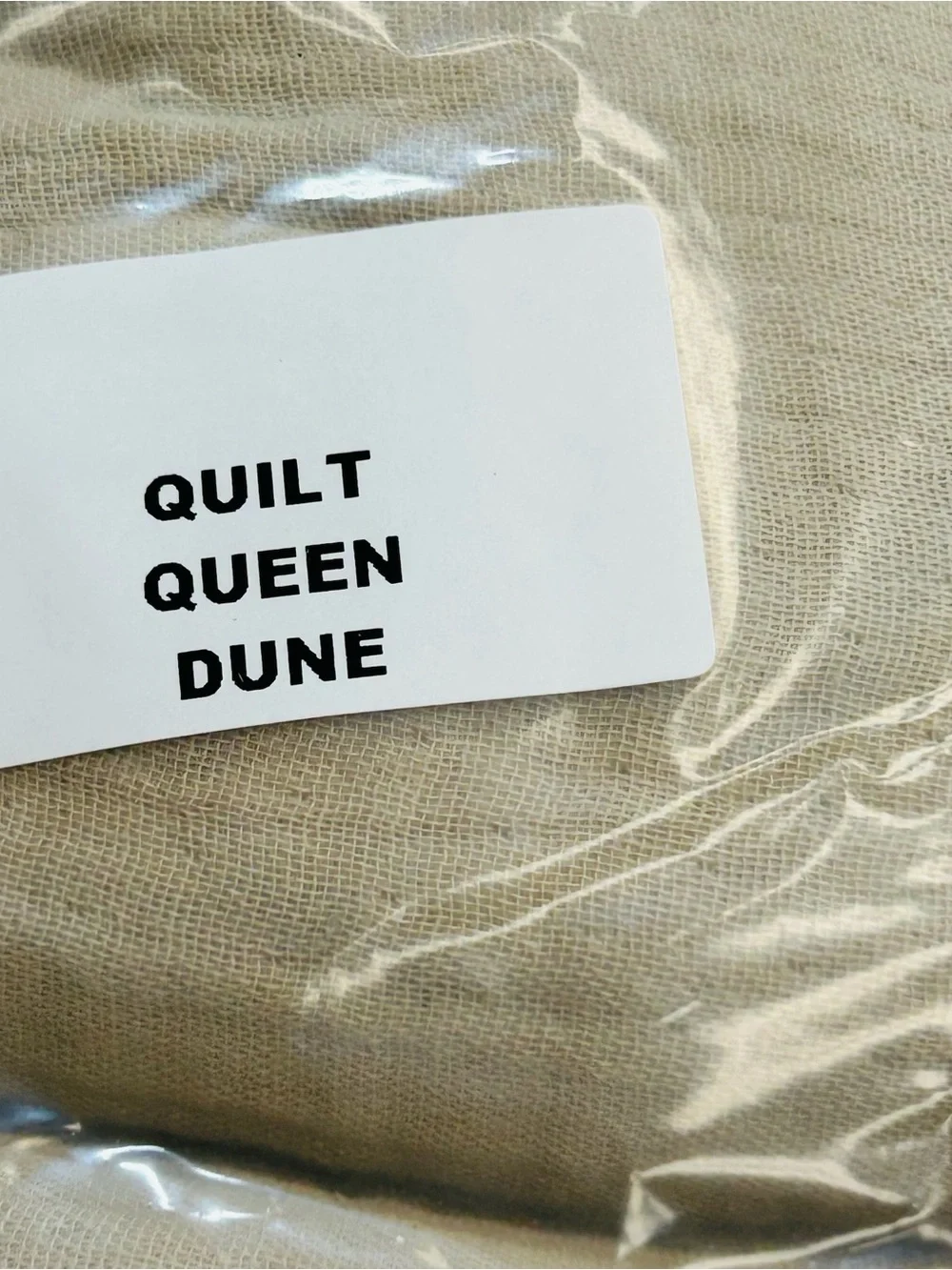 NWOT QUINCE Organic Airy Gauze Dream Quilt Full/Queen Dune 0082